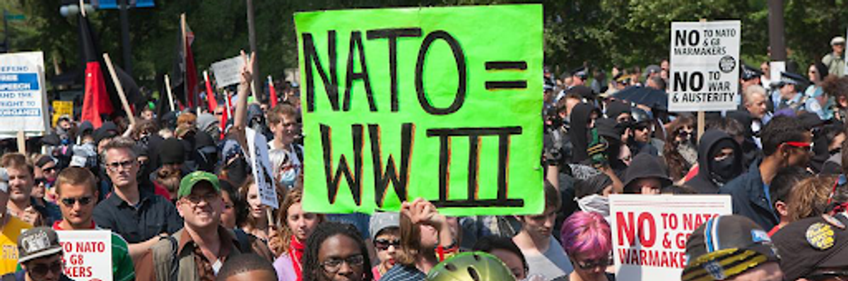 Anti-NATO protest.
