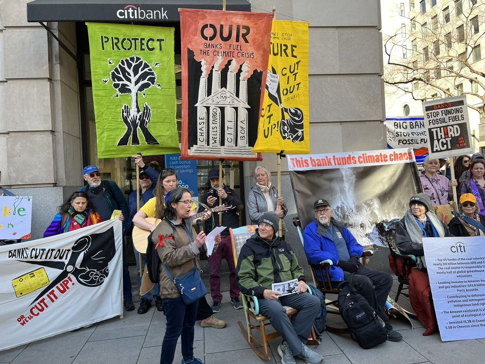 Senior Climate Activists Rally Across US to 'Stop Dirty Banks'