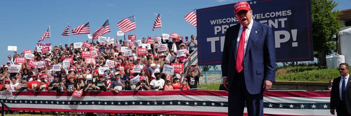 Donald Trump at rally 