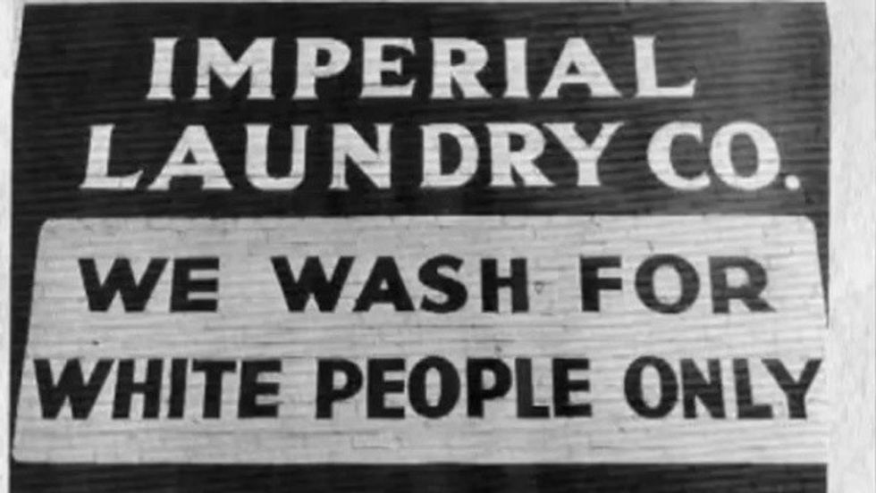 Jim Crow  laws included segregated laundromats for black and white Americans.