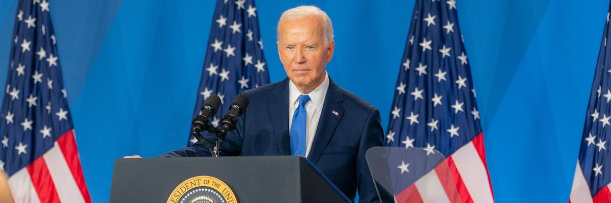Joe Biden speaks at the NATO summit