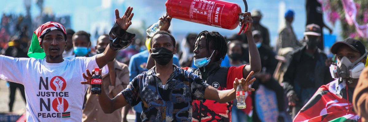 Kenyans protest IMF bill