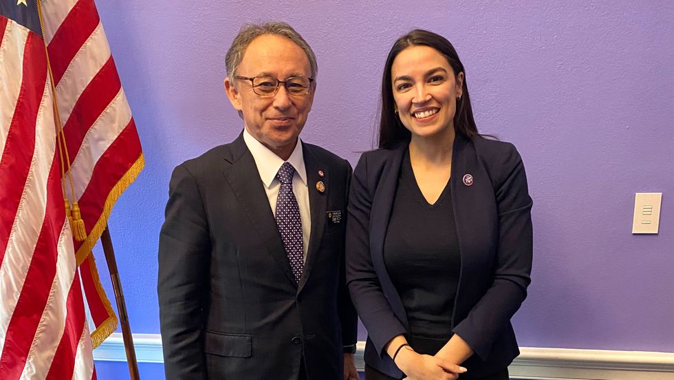 Okinawa Governor Meets AOC and Others in DC Over Burden of US Military Bases