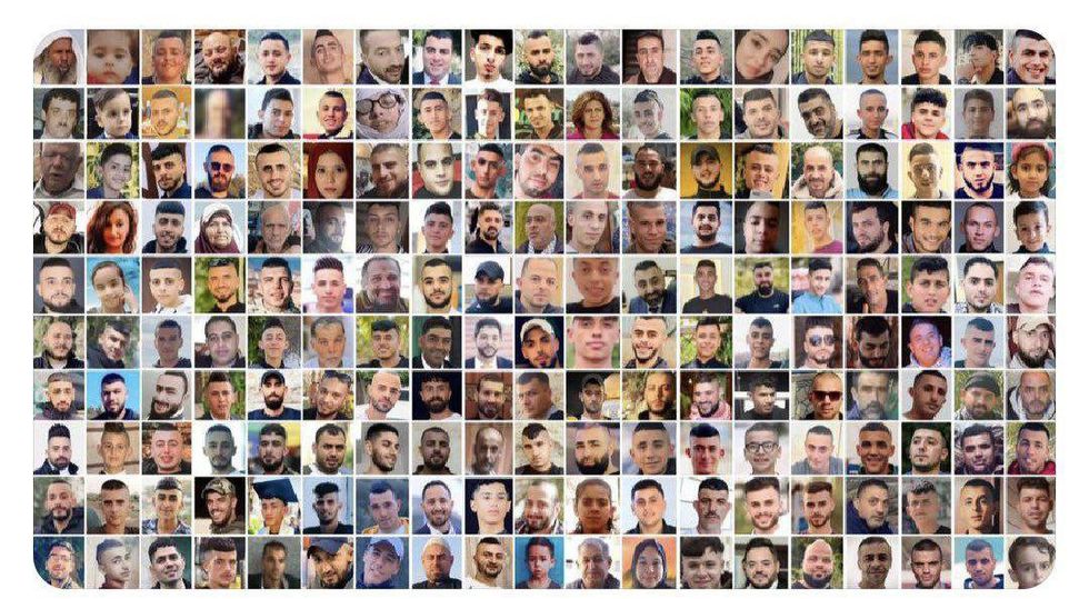Photos of most, but not all, of the over 200 Palestinians killed by Israeli forces in 2022, the most deadly year in over two decades.