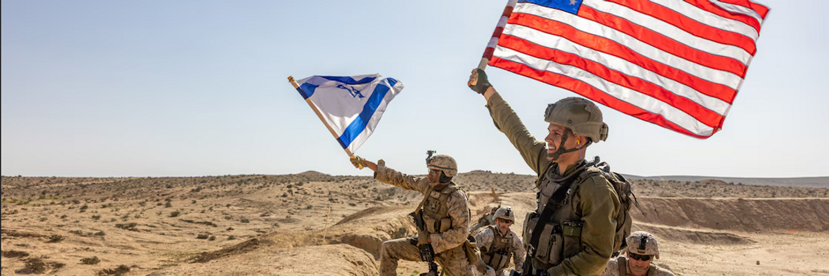 U.S. Marines and IDF soldiers in joint maneuver 