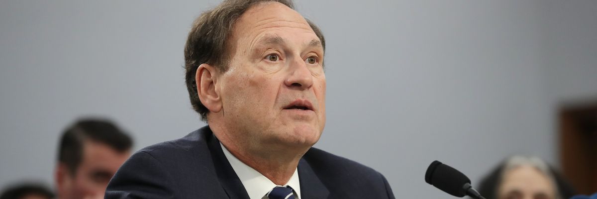 U.S. Supreme Court Justice Samuel Alito testifies at a House hearing