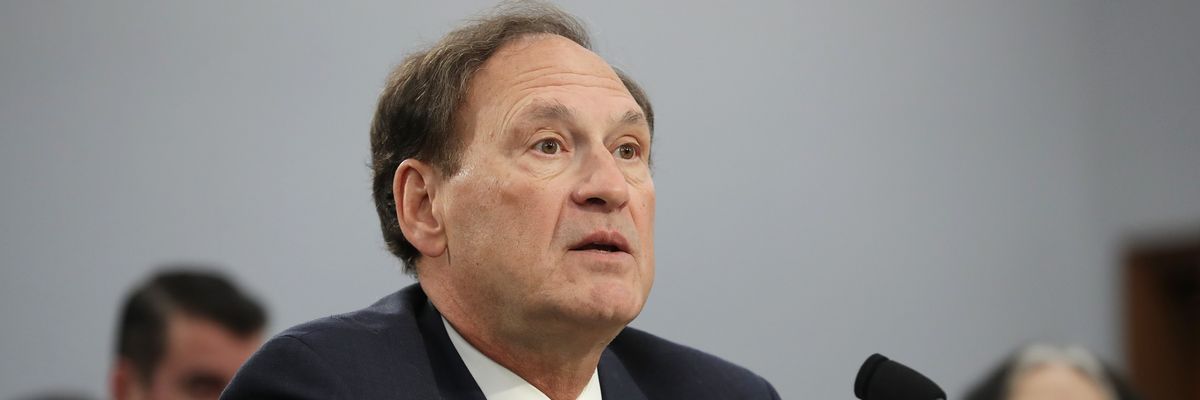 U.S. Supreme Court Justice Samuel Alito testifies at a House hearing