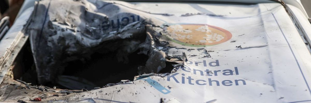 World Central Kitchen truck bombed by Israel