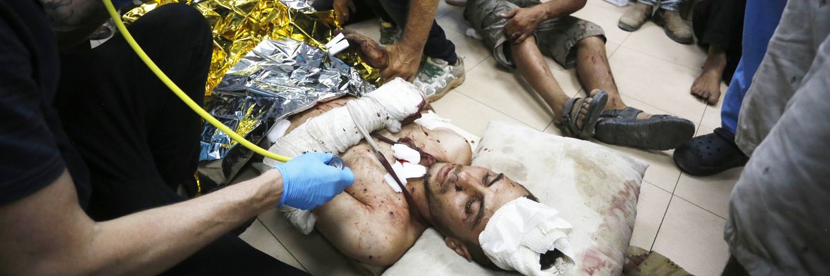 Wounded Gazans