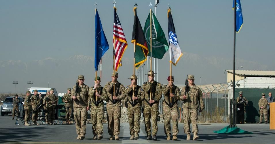 NATO Symbolically Lowers Flag in Afghanistan, But US War To March On